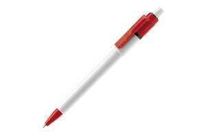 TopPoint LT80900 - Długopis Baron Colour nieprzezroczysty Biało/czerwony