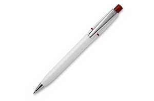 TopPoint LT87534 - Długopis Semyr Chrome nieprzezroczysty White/Dark Red