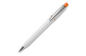 TopPoint LT87534 - Długopis Semyr Chrome nieprzezroczysty Biało/pomarańczowy