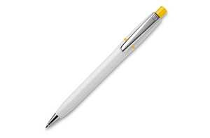 TopPoint LT87534 - Długopis Semyr Chrome nieprzezroczysty White/Yellow