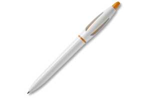 TopPoint LT87546 - Długopis S! nieprzezroczysty Biało/pomarańczowy