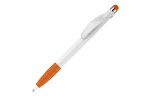 TopPoint LT87695 - Długopis Cosmo Stylus Grip Biało/pomarańczowy