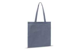 TopEarth LT95198 - Bawełniana torba na zakupy z recyklingu 38x42cm Niebieski