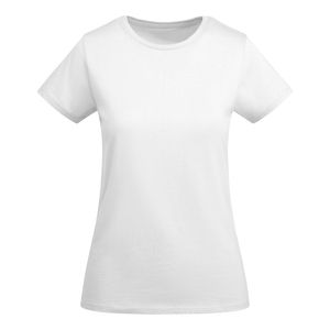 Roly CA6699 - BREDA WOMAN Dopasowana koszulka z krótkim rękawem dla kobiet Biały