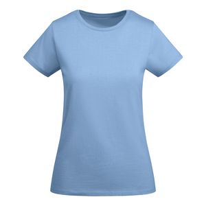 Roly CA6699 - BREDA WOMAN Dopasowana koszulka z krótkim rękawem dla kobiet Błękit