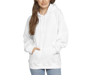 GILDAN GNSF50 - Unisex hooded sweatshirt Biały