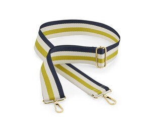 BAG BASE BG765 - BOUTIQUE ADJUSTABLE BAG STRAP Navy / Oyster / Yellow