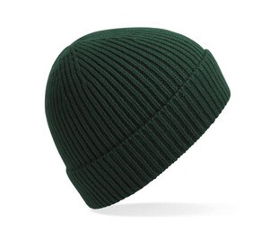 BEECHFIELD BF380 - Ribbed knitted hat Butelkowa zieleń