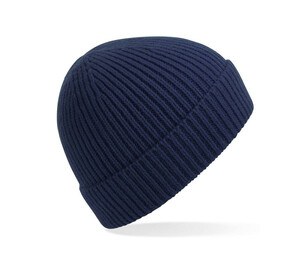 BEECHFIELD BF380 - Ribbed knitted hat Oksfordski granatowy