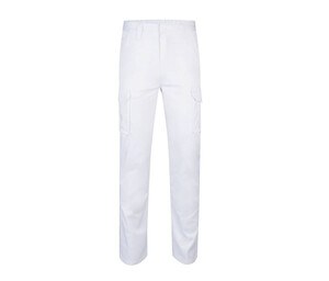 VELILLA V3002S - Wielokieszeniowe i elastyczne spodnie Biały