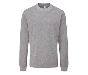 MANTIS MT006 - ESSENTIAL HEAVY LONG SLEEVE T Heather Grey Melange