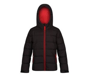 REGATTA RGA542 - Bicolore down jacket Czarny/klasyczna czerwień