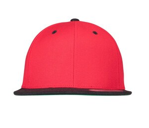 Flexfit 6089MT - Dwukolorowa czapka z daszkiem Czerwono/czarny