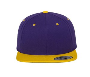 Flexfit 6089MT - Dwukolorowa czapka z daszkiem Purple/ Gold