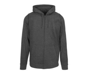 BUILD YOUR BRAND BYB008 - BASIC ZIP HOODY Antracyt