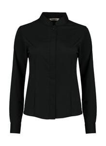Bargear KK740 - Damska koszula Tailored Fit Mandarin Collar Black