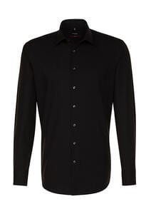 Seidensticker 003000/001000 Extra Sizes 48-54 - Koszula z długimi rękawami Modern Fit Black