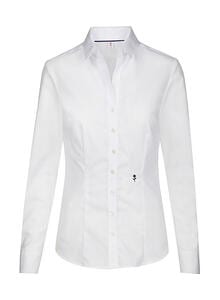 Seidensticker 080613 - Damska koszula Slim Fit 1/1 Kent Seidensticker Biały