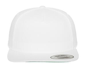 Classics 6007 - Klasyczna czapka Snapback 5-panelowa Biały