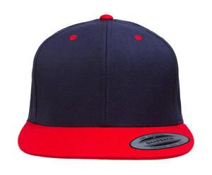 Classics 6089MT - Dwukolorowa czapka z płaskim daszkiem Granatowo/czerwony