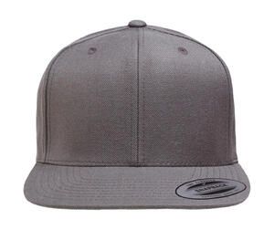Classics 6089M - Klasyczna czapka z płaskim daszkiem Dark Grey / Dark Grey