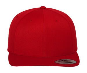 Classics 6089M - Klasyczna czapka z płaskim daszkiem Red