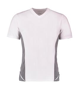 Gamegear KK969 - T-shirt V-neck Cooltex® Regular Fit White/Grey