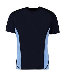 Gamegear KK969 - T-shirt V-neck Cooltex® Regular Fit Granatowy/ Jasnoniebieski