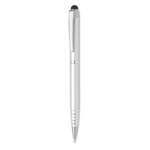 GiftRetail MO2157 - FLORINA Długopis z rysikiem do ekranu Srebny
