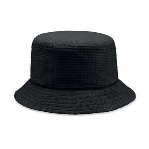 GiftRetail MO2267 - BILGOLA+ Papierowy kapelusz słomkowy Czarny