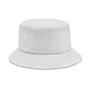 GiftRetail MO2267 - BILGOLA+ Papierowy kapelusz słomkowy Biały