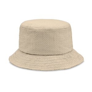 GiftRetail MO2267 - BILGOLA+ Papierowy kapelusz słomkowy Beżowy