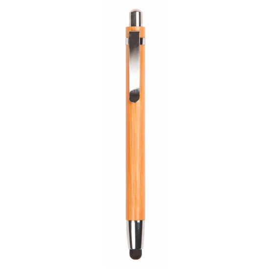 EgotierPro 33517 - Długopis bambusowo-metalowy z wskaźnikiem dotykowym BAMBOO