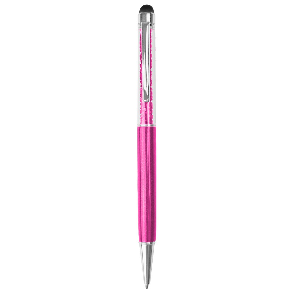 EgotierPro 33584 - Długopis aluminiowy z diamentami, wskaźnik dotykowy DIAMONDS