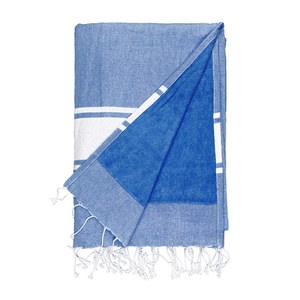 EgotierPro 36082 - Doskonałe pareo z ręcznikiem, superpraktyczne MAUI Niebieski