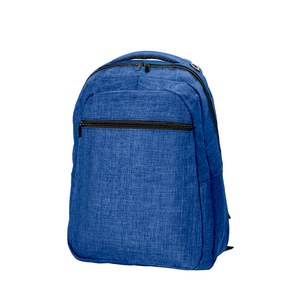 EgotierPro 38010 - Plecak poliestrowy w stylu denimowym z kieszenią na laptopa BITONE Niebieski