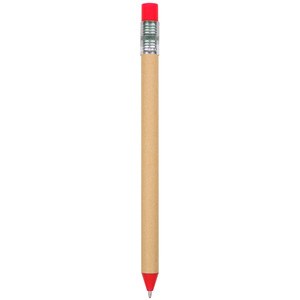 EgotierPro 38071 - Długopis z papieru i tektury w kształcie pióra LAPIZ Czerwony