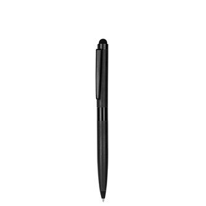 EgotierPro 38513 - Czarny długopis metalowy z wskaźnikiem mobilnym FRAC