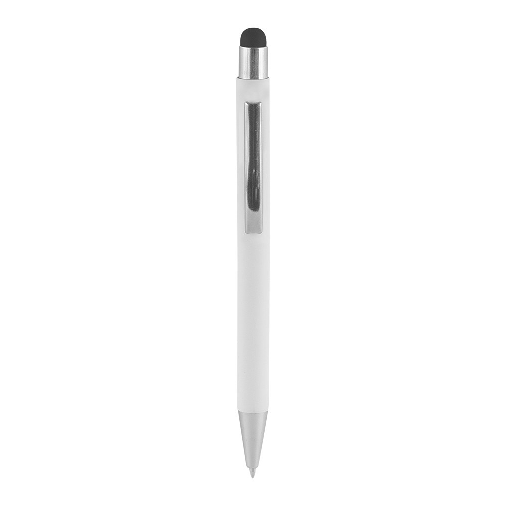 EgotierPro 39049 - Długopis z gumowym wykończeniem, aluminiowy, laserowy DATA