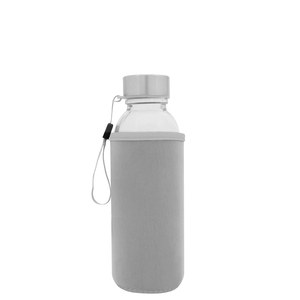 EgotierPro 39528 - Butelka szklana ze stali nierdzewnej 420 ml JARABA