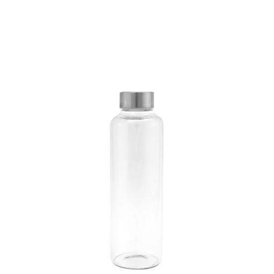 EgotierPro 39535 - Butelka z borokrzemowego szkła, kranek ze stali, 550 ml EAU