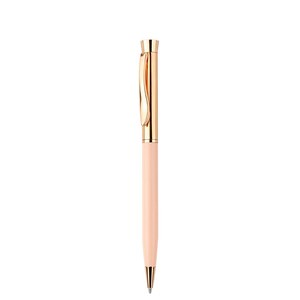 EgotierPro 39557 - Długopis aluminiowy z lakierowanym korpusem, metalowe części RICH Różowy