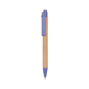 EgotierPro 50017 - Długopis z tektury, PP i włókna pszenicznego LUND Niebieski