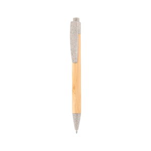 EgotierPro 50016 - Długopis z bambusa z częściami z PP i włókna pszenicznego MALMO Naturalny