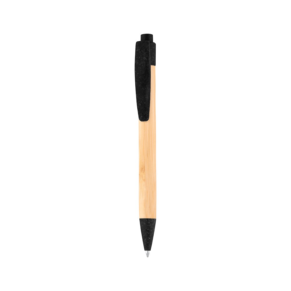 EgotierPro 50016 - Długopis z bambusa z częściami z PP i włókna pszenicznego MALMO