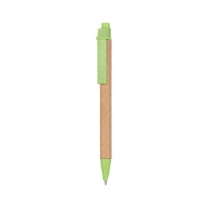EgotierPro 50017 - Długopis z tektury, PP i włókna pszenicznego LUND Zielony