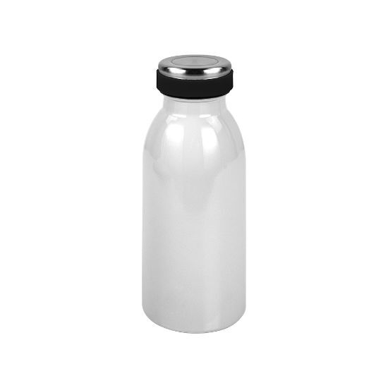 EgotierPro 52077 - Butelka ze stali nierdzewnej, podwójne ścianki, 350 ml PLUM