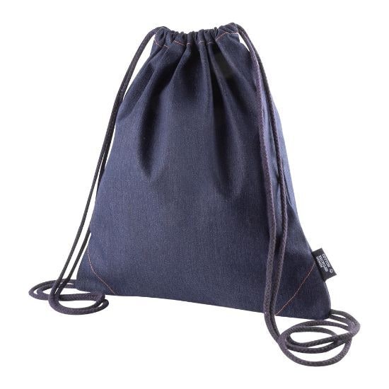 EgotierPro 53005 - Plecak bawełniany z recyklingowanego denimu 240g/m² NASHVILLE