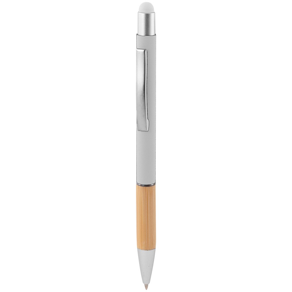 EgotierPro 53564 - Długopis z recyklingowanego aluminium i bambusa ANDIKA