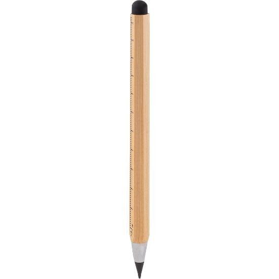 EgotierPro 53570 - Wielofunkcyjny Ołówek Bambusowy z Linijką Hex TAATAHI